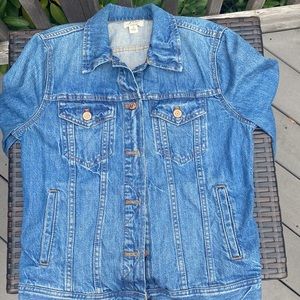 COPY - J crew classic jean jacket size small gold buttons
